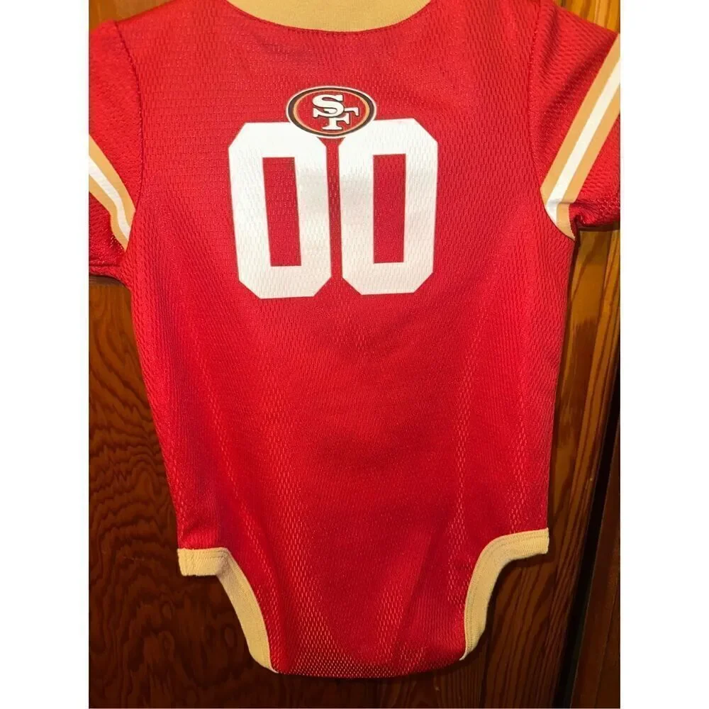 San Francisco 49ers Baby Boys Girls Dazzle Bodysuit NFL team apparel 6-9 Months